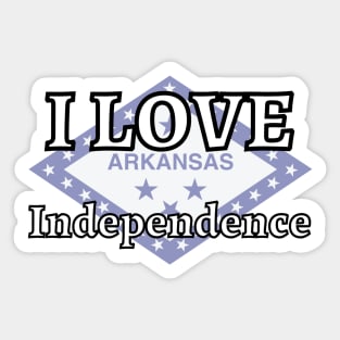 I LOVE Independence | Arkensas County Sticker